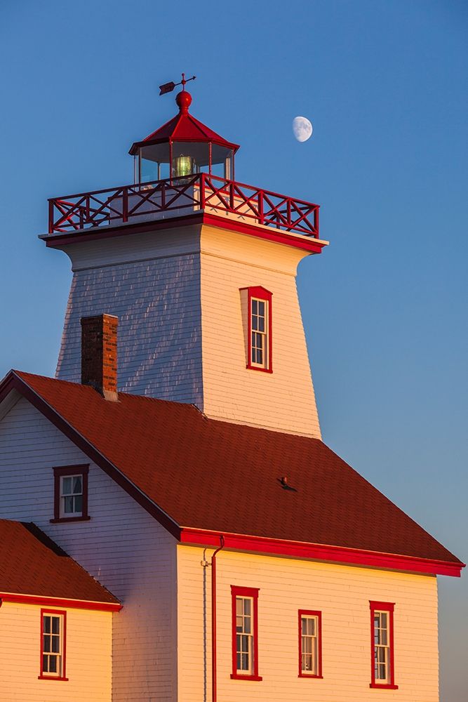 Canada-Prince Edward Island-Wood Islands-Wood Islands Lighthouse-sunset